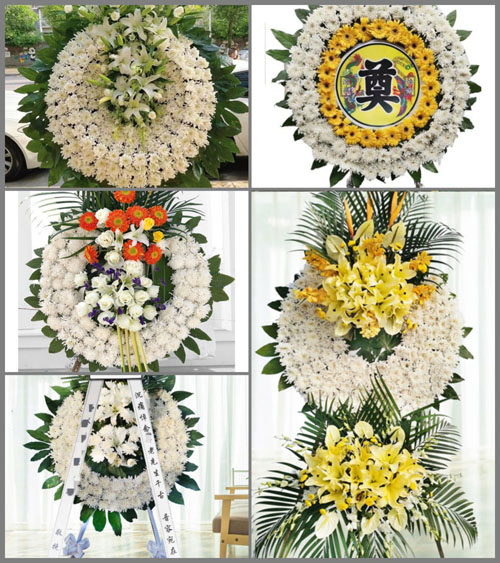 浙江省丽水松阳县赤寿乡梧桐口村花圈速递